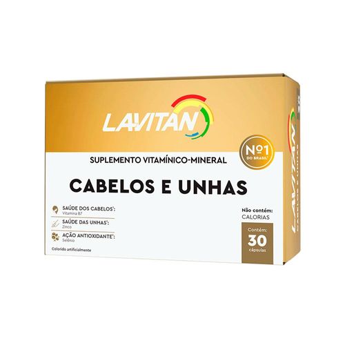 Lavitan Cabelos e Unhas com 30 capsulas