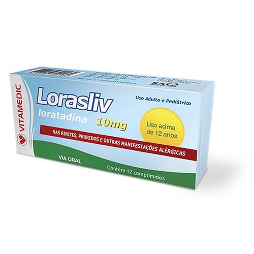 Lorasliv 10mg com 12 comprimidos