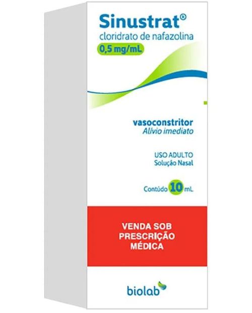 Sinustrat Vasoconstritor Solução Nasal Adulto Gotas 10Ml