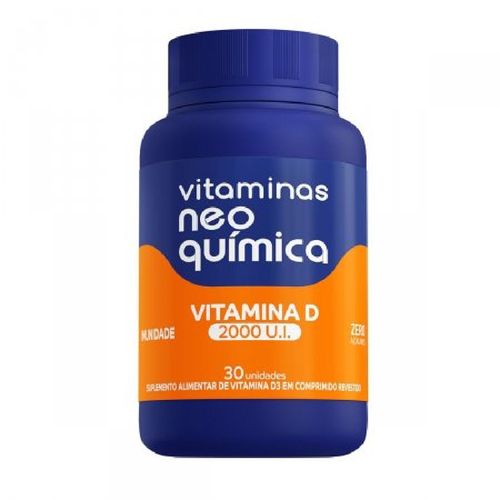 Vitamina D 2.000UI Frasco 30 Comprimidos Neo Quimica