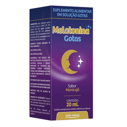 Melatonina Arte Nativa Maracujá Gotas 20ml