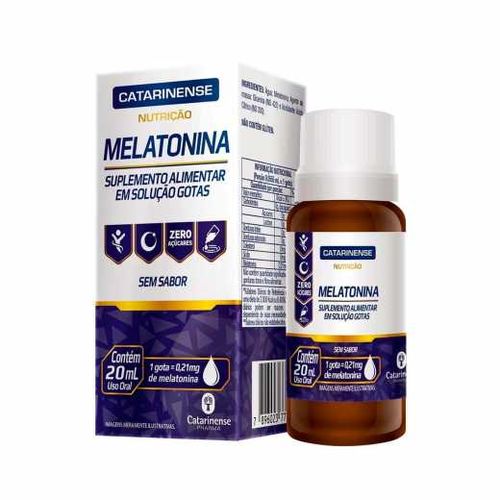 Melatonina Gotas 20ml sem Sabor Catarinense