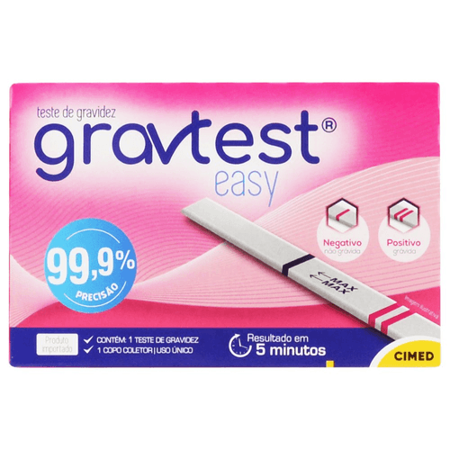 Teste De Gravidez Gravtest Easy 99,9% De Precisão