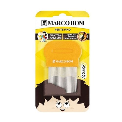 Pente Fino Extrator de Piolhos Marco Boni Aço