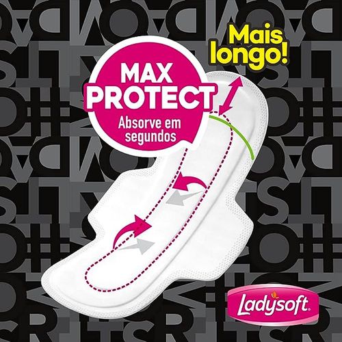 Absorvente Ladysoft Noturno Suave com Abas com 16 unidades