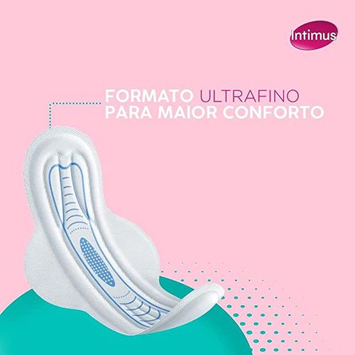 Absorvente Intimus UltrafinoTecnologia  Antibacteriana com Abas com 28 unidades