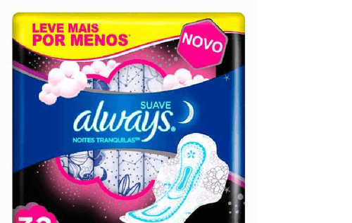 Absorvente Always Noturno Noites Tranquilas Suave com Abas 32 unidades