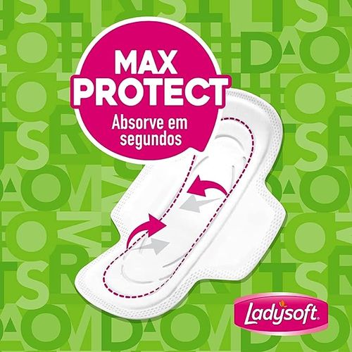 Absorvente Ladysoft Normal Suave com Abas com 16 unidades