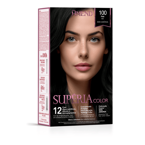 Tonalizante Amend Supéria Color Preto 100