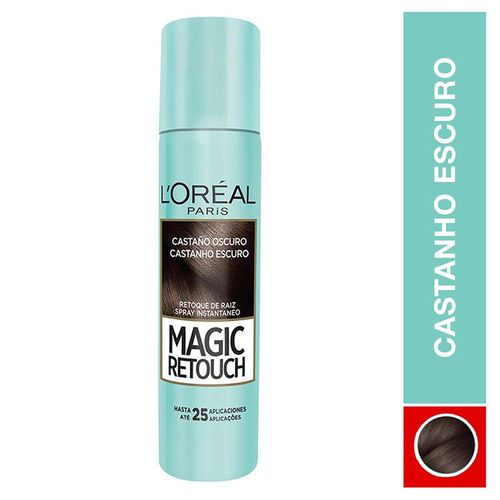 Spray Retoque De Raiz L'Oréal Paris Magic Retouch Castanho Escuro 75Ml