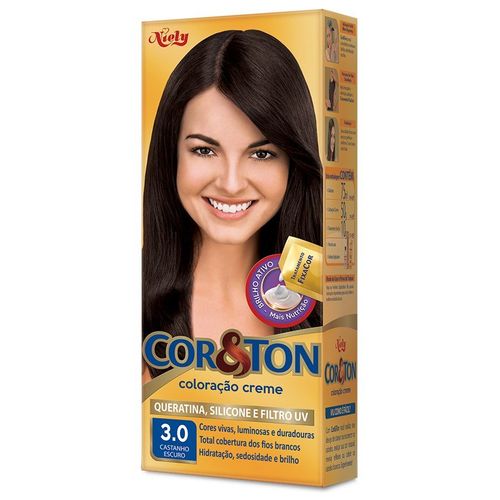 Tintura Cor&Ton Niely Castanho Escuro 3.0