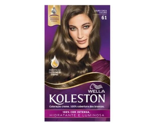 Tintura Koleston Louro Cinza Escuro 61