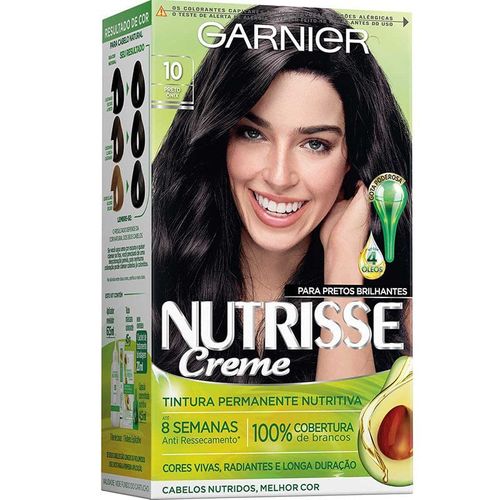 Tintura Garnier Nutrisse Creme 10 Preto Onix