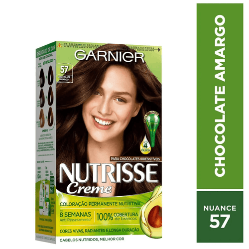 Tintura Nutrisse Coloração Creme Chocolate Amargo 57