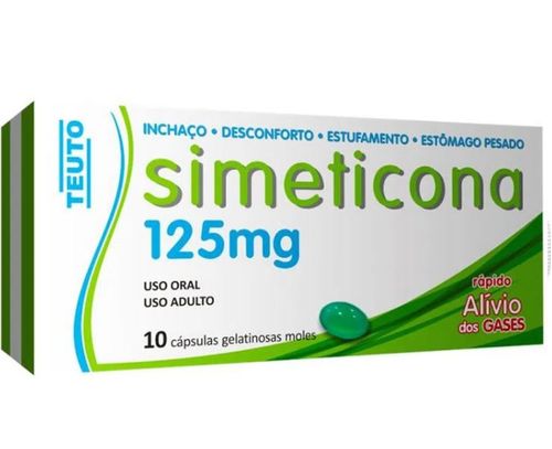 Simeticona 125mg com 10 Cápsulas Genérico Teuto