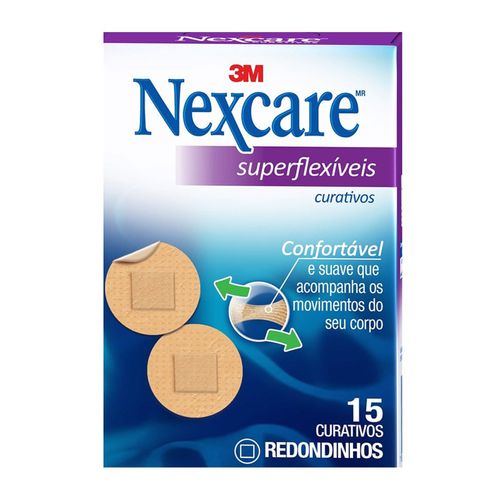 Curativo Nexcare Redondinho Superflexivel 15 unidades