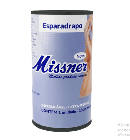 Esparadrapo Missner Branca 10Cmx4,5M