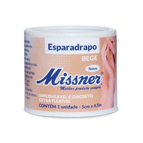 Esparadrapo Missner Imper Bege 5cmx4,5m