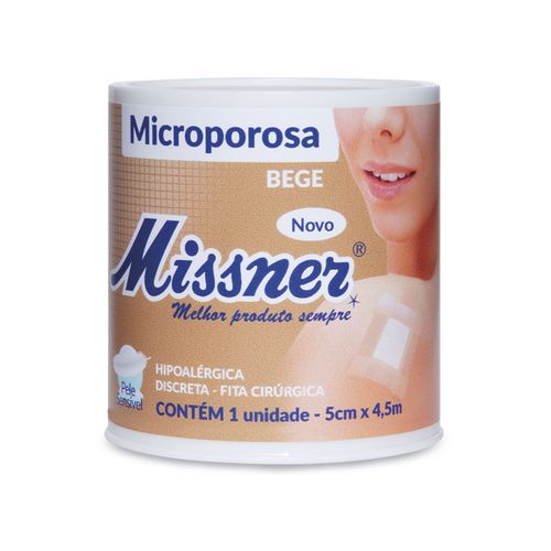 Fita Microporosa Missner Bege 5,0 x 4,5m