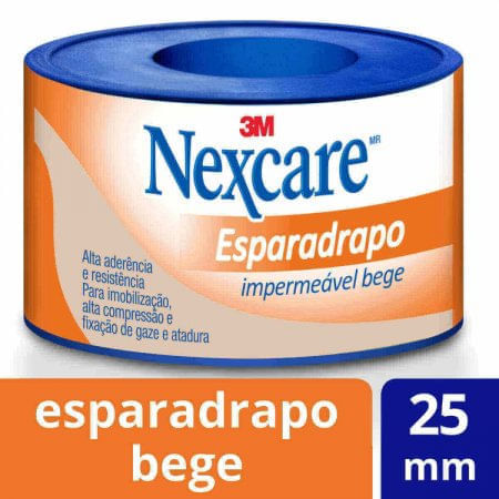 Esparadrapo Nexcare 25Mmx3M Impermeavel Bege
