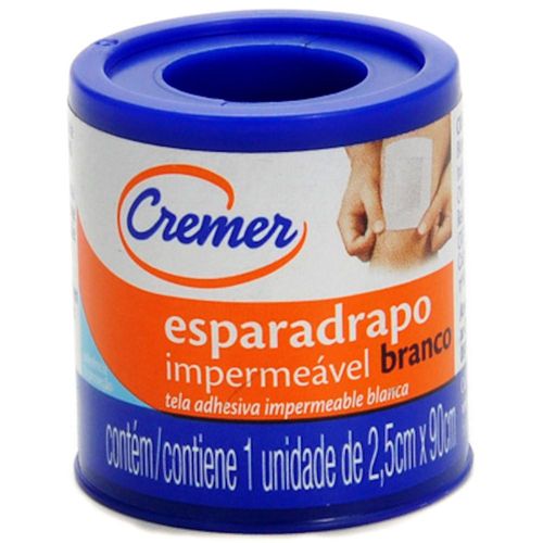 Esparadrapo Cremer Impermeavel Branco 2,5Cmx0,90Cm