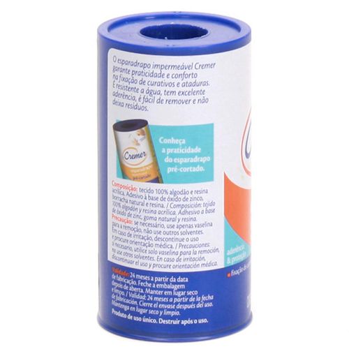 Esparadrapo Cremer Impermeavel Branco 10Cmx4,5M