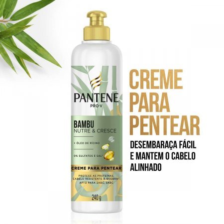 Creme Para Pentear Pantene Bambu Nutre&Cresce 240G