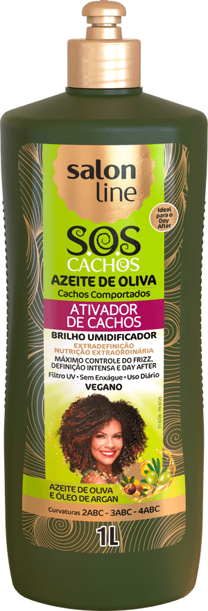 Ativador de Cachos Salon Line SOS Cachos Azeite de Oliva  1L