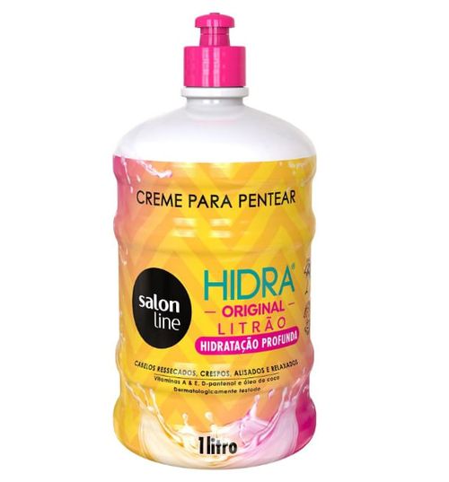 Creme Para Pentear Salon Line Hidra Original 1L