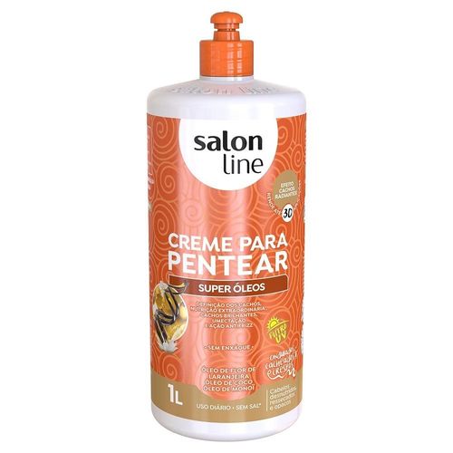 Creme Para Pentear Salon Line Super Óleos Definição Cachos 1L