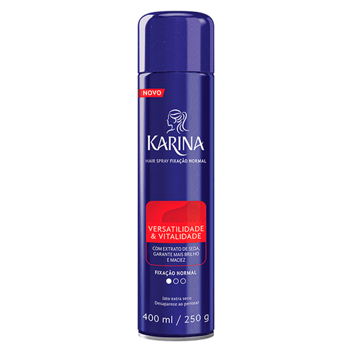 Spray Fixador Para Cabelos Karina Versatilidade E Vitalidade Normal 400ml