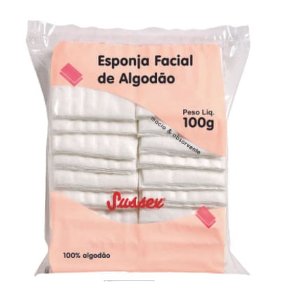 Algodão Esponja Facial Sussex 100G