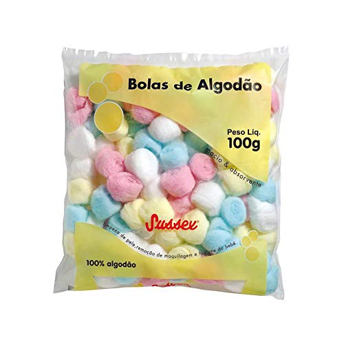 Algodão Sussex Bola Colorida 100G