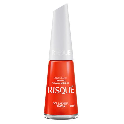 Esmalte Risque Cremoso Sol Laranja Anima