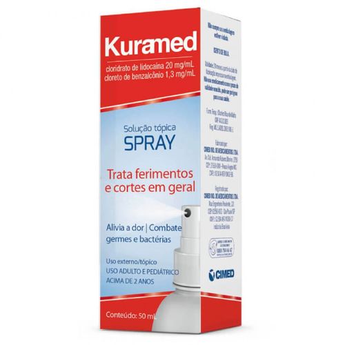 Kuramed Spray Antisséptico Para Curativos com 50ml