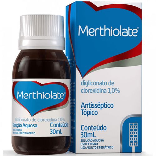 Merthiolate Líquido Antisséptico Para Curativos 30ml