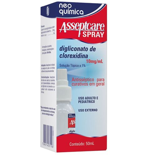 Asseptcare Líquido Antisséptico para Curativos 10mg/mL 50mL