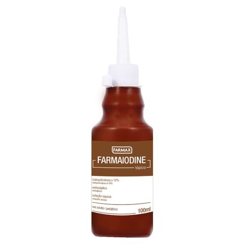 Farmaiodine Solucao Dermatologica 100Ml Farmax