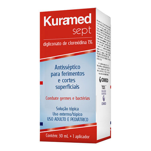 Kuramed Sept Solução Antisséptica 1% 30Ml +1 Aplicador