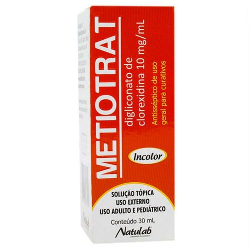 Metiotrat 10mg/mL Líquido Antisséptico para Curativos 30mL