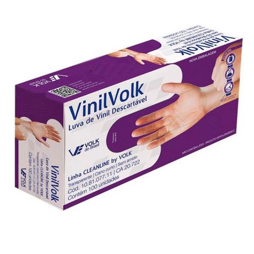 Luva Vinil P Sem Po com 100 Volk