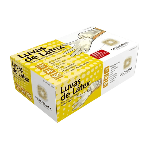 Luva Latex G com Po com 100 Descarpack