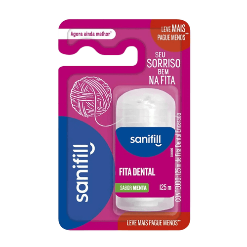 Fita Dental Sanifill com 1 unidade de 125m