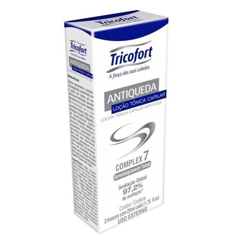 Tonico Capilar Tricofort Antiqueda com 2 unidades Ampolas 25ml
