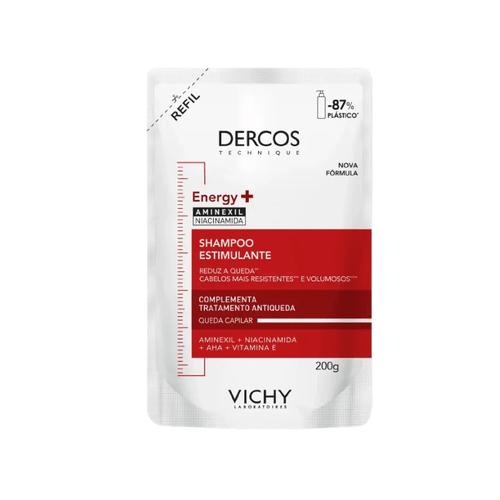 Shampoo Vichy Dercos Energy+ Estimulante Antiqueda Refil 200g