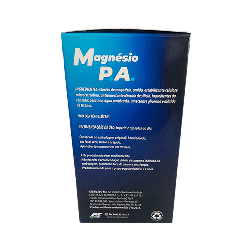 PenseVita Cloreto de Magnésio PA Concentrado 500mg com 60 Capsulas