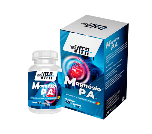 PenseVita Cloreto de Magnésio PA Concentrado 500mg com 60 Capsulas