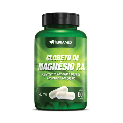 Cloreto de Magnésio P.A. 500mg Herbamed 60 Cápsulas