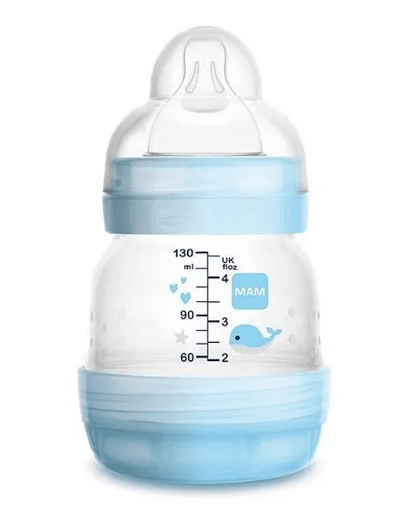 Mamadeira Mam Easy Start Azul com 130ml (Diversas Estampas)