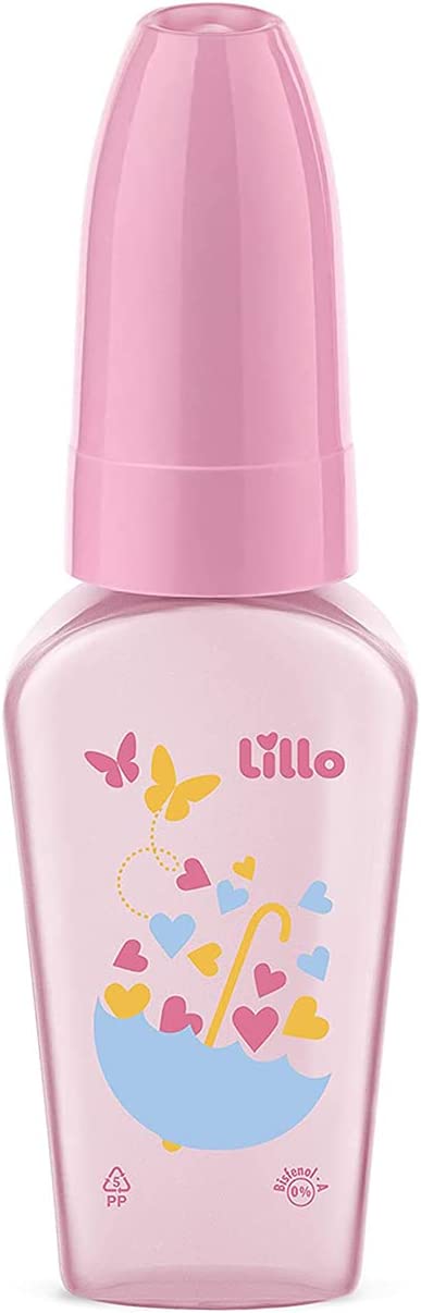 Mamadeira Lillo Miniform Primeiro Passos Silicone Neutro com 50ml (Diversas Estampas)